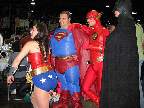 Wonder Woman and the JLA Boys Superman just returned from Celebrity Biggest
